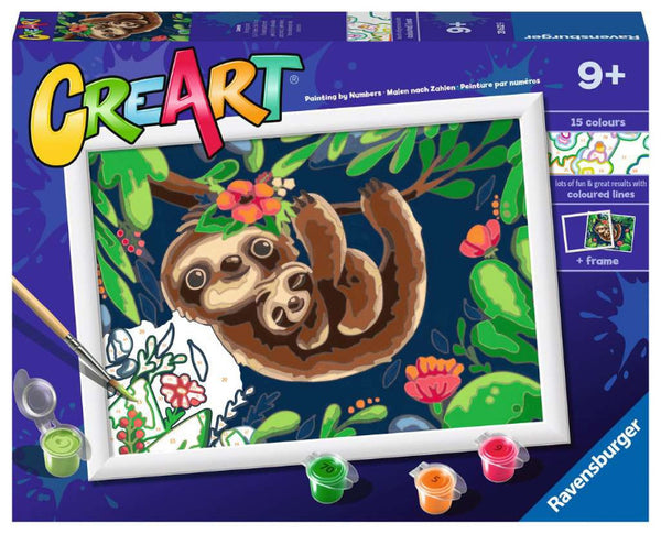 Sweet Sloths Paint by Number – Imaginuity Play with a Purpose