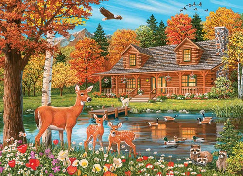 Cottage Pond Family Puzzle