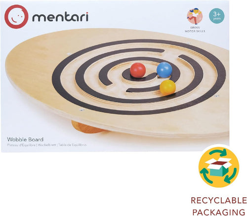 Mentari wobble board with colorful balls in package