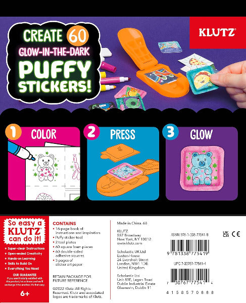 Glow in the Dark Puffy Stickers