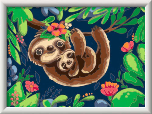 Sweet Sloths Paint by Number