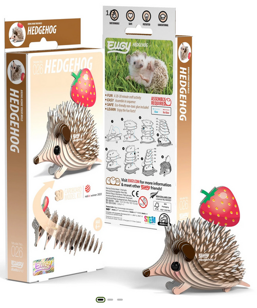 EUGY Hedgehog 3D puzzle
