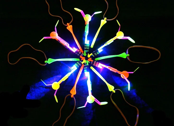 LED Slingshot Helicopter