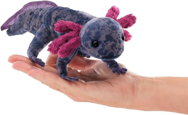 Black Axolotl Finger Puppet