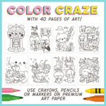 Cutie Critter Cafe Color Craze Coloring Book