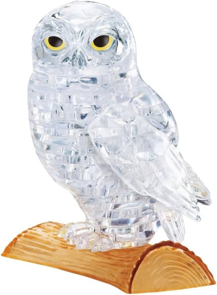 Owl White 3D Crystal Puzzle