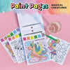 Magical Creatures Watercolor Paint Pages