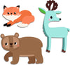 Forest Animals Baby Stickers