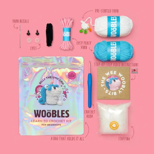 Woobles Unicorn Billy Crochet Kit