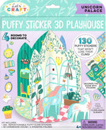 3D Puffy Sticker Unicorn Palace Playhouse