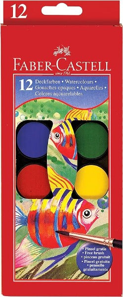 Watercolor Paint Set, 12 Colors