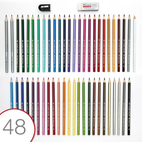 48 Color Pencils & Accessories Gift Set