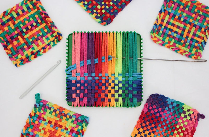 Potholder Loom with Loops