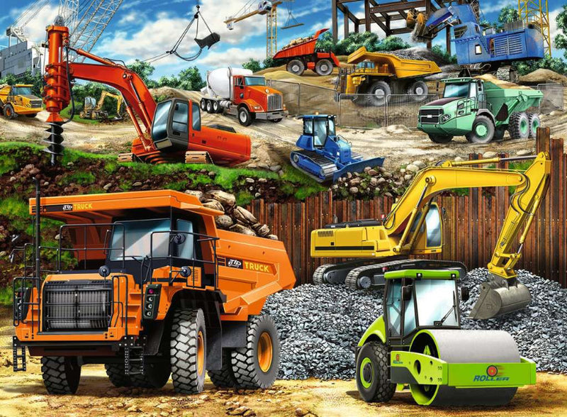Construction Vehicles 100pc puzzle