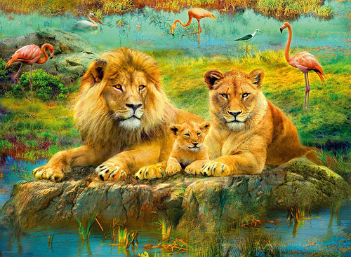 Lions in the Savannah