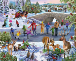 Skating Pond Seek & Find 1000pc