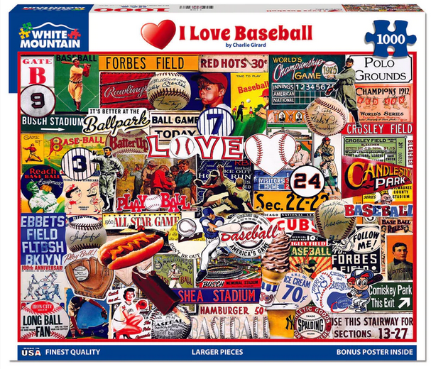 I Love Baseball 1000