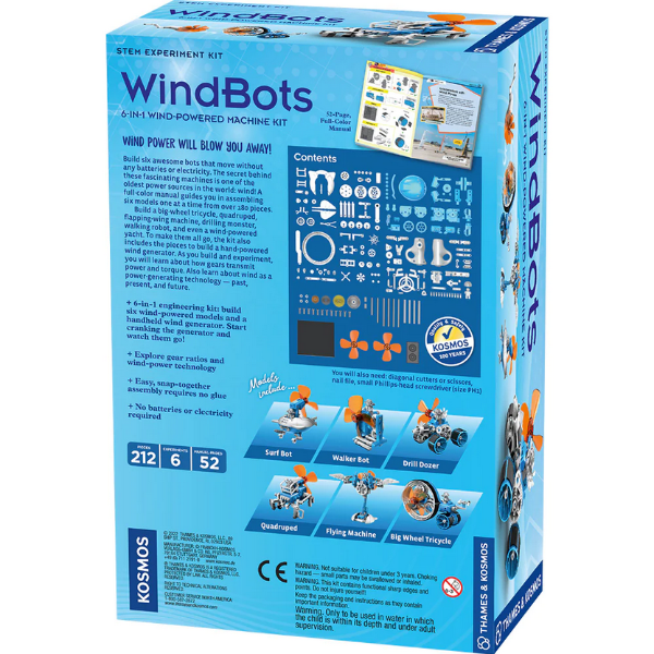 WindBots: 6 in 1 Wind Powered Machine Kit