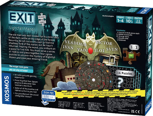 EXIT: Nightfall Manor Puzzle
